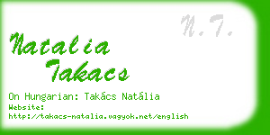 natalia takacs business card